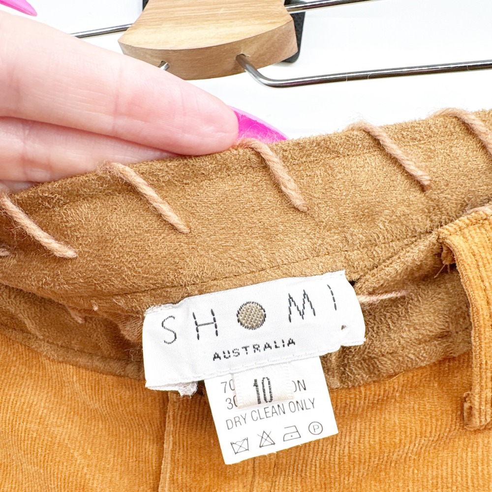 SHOMI Australia Womens Boho Western Vintage Suede Fringe Crochet Midi Skirt 10 - Picture 5 of 8